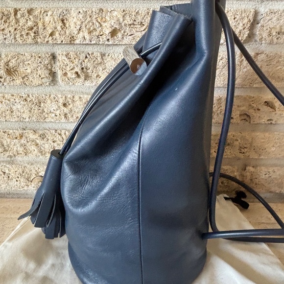 Building Block Navy Backpack Purse Bag Tassels Garment Bag - Picture 5 of 11